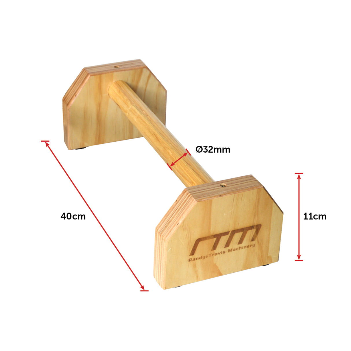 Wooden Parallette Bars Push Up & Dip Workouts
