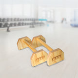 Wooden Parallette Bars Push Up & Dip Workouts - 45-Degree Angle