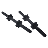 45cm - 1 Pair Dumbbell Bar 25mm Diameter - PVC Coated Dumbell Handle - Side View