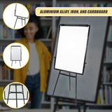 60 x 90cm Magnetic Writing Whiteboard Dry Erase w/ Height Adjustable Tripod Stand - Low Angle
