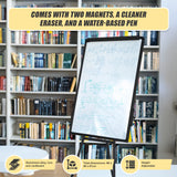 60 x 90cm Magnetic Writing Whiteboard Dry Erase w/ Height Adjustable Tripod Stand - Extra Image