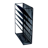 Wall Mount 6 Pocket Hanging File Sorter Organizer Folder Holder Rack Storage - Low Angle