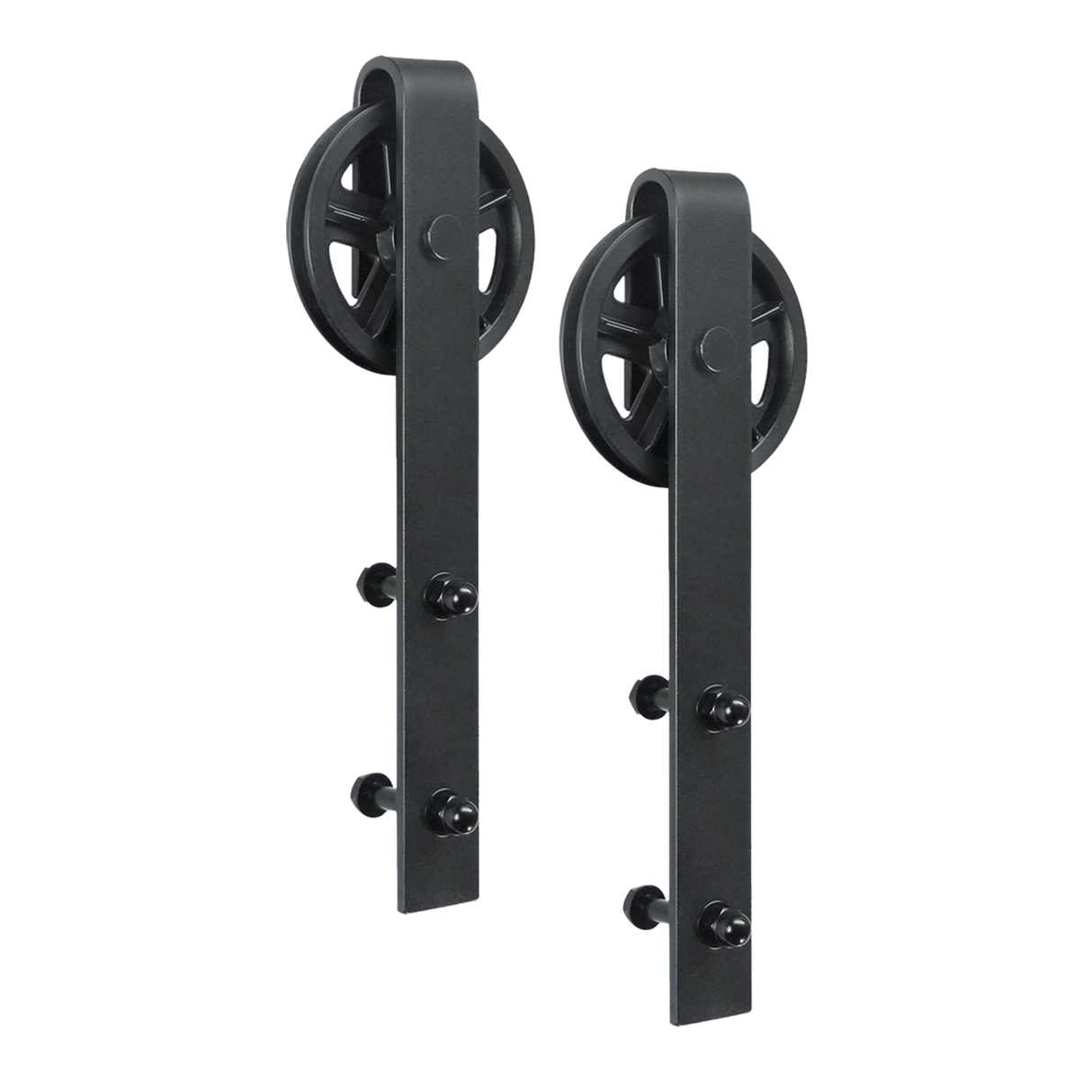 2M Big Spoke Wheel Sliding Barn Door Hardware