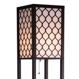 Shelf Floor Lamp - Shade Diffused Light Source with Open-Box Shelves