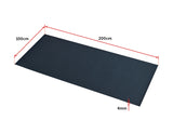 2m Gym Rubber Floor Mat Reduce Treadmill Vibration - Extra Image