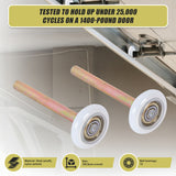 Garage Door Roller / Wheel / Heavy-duty 13 Ball Bearing 12 Pack