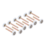 Garage Door Roller / Wheel / Heavy-duty 13 Ball Bearing 12 Pack - Low Angle