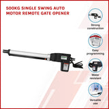500KG Single Swing Auto Motor Remote Gate Opener - Front View
