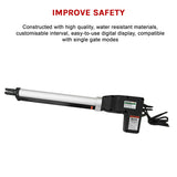 500KG Single Swing Auto Motor Remote Gate Opener - 45-Degree Angle
