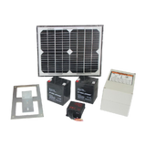 500KG 10W Solar Single Swing Auto Motor Remote Gate Opener - Side View