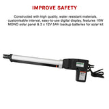 500KG 10W Solar Single Swing Auto Motor Remote Gate Opener