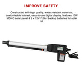 500KG 20W Solar Single Swing Auto Motor Remote Gate Opener