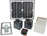 1000KG 10W Solar Double Swing Auto Motor Remote Gate Opener - Rear View