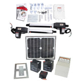 1000KG 10W Solar Double Swing Auto Motor Remote Gate Opener - Low Angle
