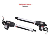 1000KG 20W Solar Double Swing Auto Motor Remote Gate Opener - Low Angle