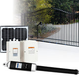 500KG 10W Solar Single Swing Auto Motor Remote Gate Opener