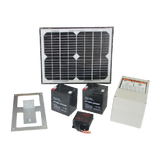 500KG 10W Solar Single Swing Auto Motor Remote Gate Opener - Side View