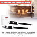 1000KG 20W Solar Double Swing Auto Motor Remote Gate Opener - Top-Down View