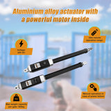 1000KG 20W Solar Double Swing Auto Motor Remote Gate Opener - Rear View