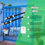 1000KG 20W Solar Double Swing Auto Motor Remote Gate Opener - Low Angle