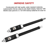 1000KG 10W Solar Double Swing Auto Motor Remote Gate Opener - Extra Image