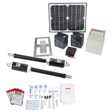 1200KG 20W Solar Double Swing Auto Motor Remote Gate Opener - Low Angle