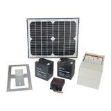 1200KG 10W Solar Double Swing Auto Motor Remote Gate Opener - Side View