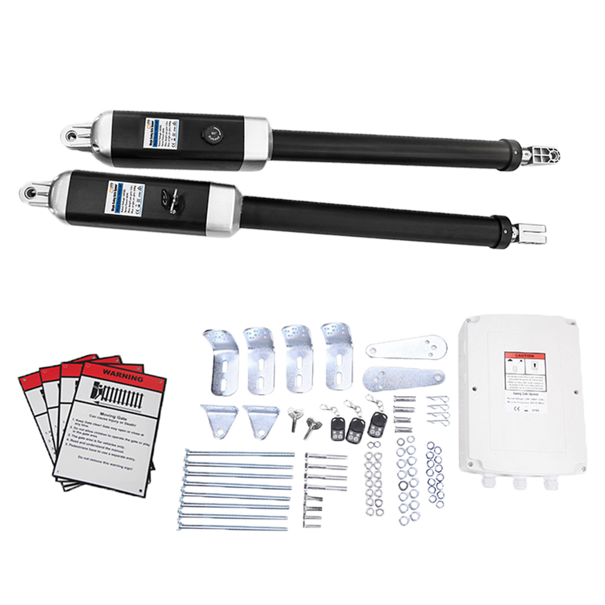 1200KG 10W Solar Double Swing Auto Motor Remote Gate Opener