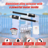 1200KG Double Swing Auto Motor Remote Gate Opener - Low Angle