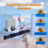 1800KG Auto Slide Sliding Gate Opener Automatic w 4m Rail - Close-Up Angle