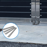 Sliding Gate Hardware Accessories Kit - 4m Track - Front View
