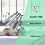 Sliding Gate Hardware Accessories Kit - 4m Track - Side View