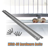 Sliding Gate Hardware Accessories Kit - 4m Track - Low Angle