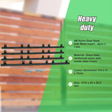 Sliding Gate Hardware Accessories Kit - 4m Gear Rack Track - Front View