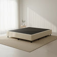 Palermo King Single Ensemble Bed Base Platinum Natural Sand Linen Fabric