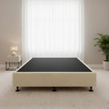 Palermo King Single Ensemble Bed Base Platinum Natural Sand Linen Fabric