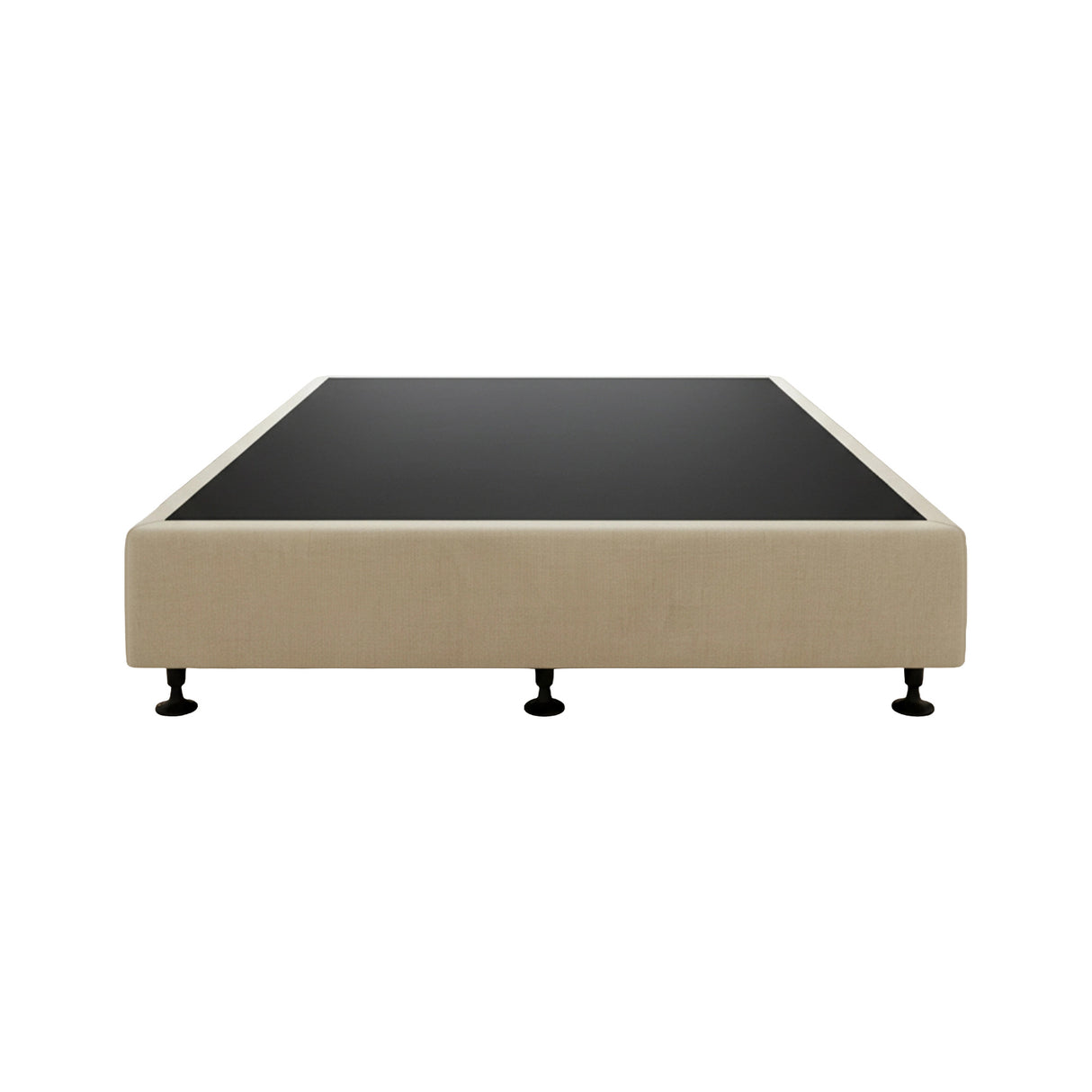 Palermo King Single Ensemble Bed Base Platinum Natural Sand Linen Fabric