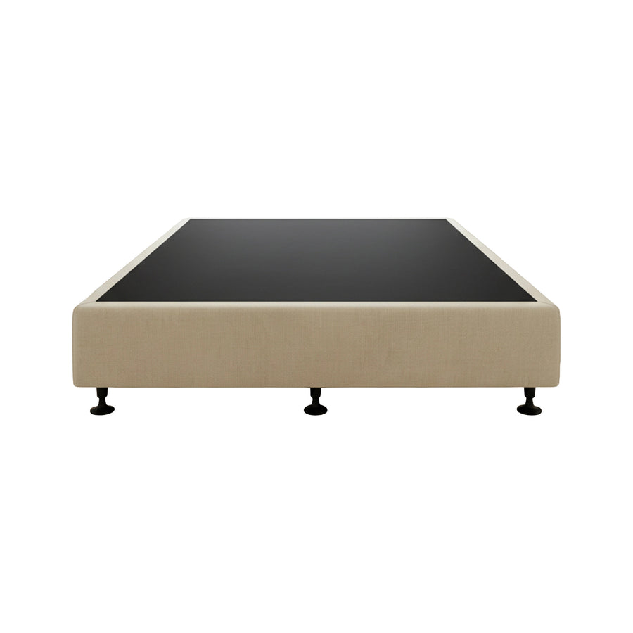 Palermo King Single Ensemble Bed Base Platinum Natural Sand Linen Fabric