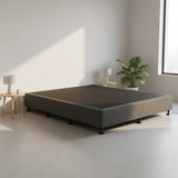 Palermo King Ensemble Bed Base Platinum Graphite Linen Fabric