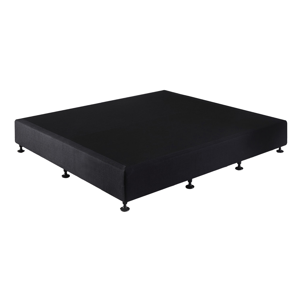 Palermo King Ensemble Bed Base Midnight Black Linen Fabric