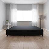 Palermo King Ensemble Bed Base Midnight Black Linen Fabric
