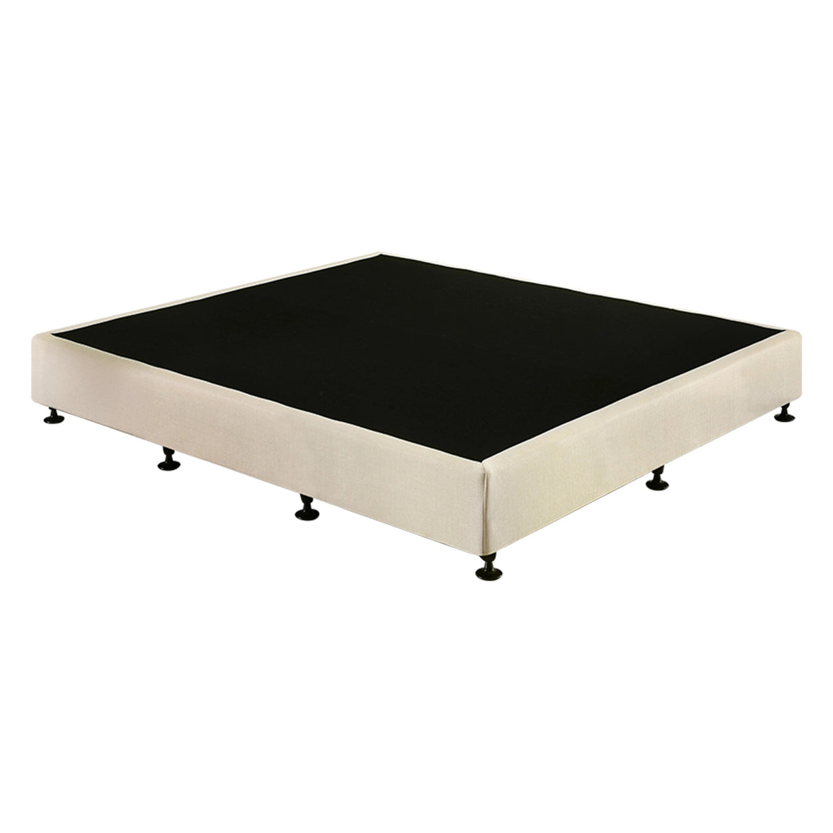 Palermo King Ensemble Bed Base Platinum Natural Sand Linen Fabric