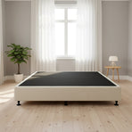 Palermo King Ensemble Bed Base Platinum Natural Sand Linen Fabric
