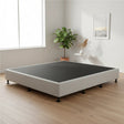 Palermo King Ensemble Bed Base Platinum Light Grey Linen Fabric