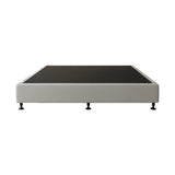 Palermo King Ensemble Bed Base Platinum Light Grey Linen Fabric