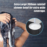 300mm Shower Head Round 304SS Chrome Showerhead - Front View