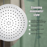 300mm Shower Head Round 304SS Chrome Showerhead - Low Angle