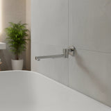 240mm Brass Bath Safety Spout Swivel - Side View