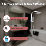 2-in-1 Massage Hand Shower & Head Tap Bathroom Mixer - Extra Image