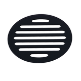 Square Black Floor Grate Drain 110 mm Full Brass Construction